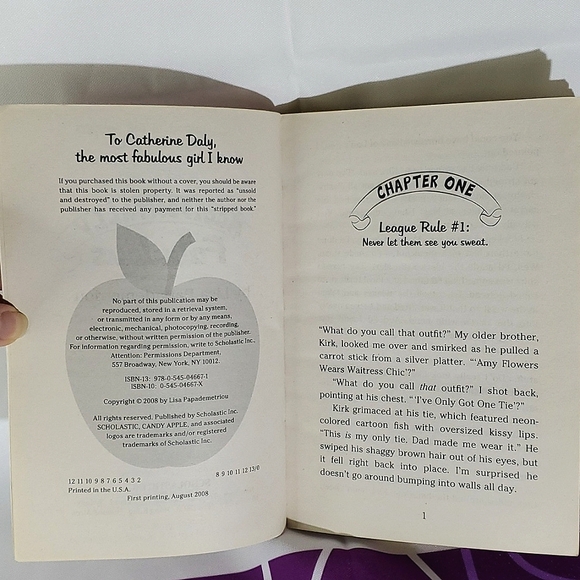 ๐ท5/$20๐ท Candy Apple Book, Accidentally Fabulous - Lisa Papademetriou (Sm Tear) - Picture 4 of 5